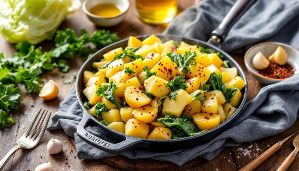 Verza e patate in padella: il contorno caldo e cremoso da preparare con pochi ingredienti