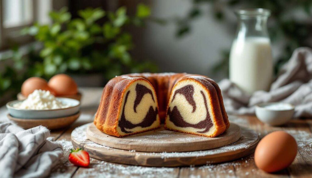 Ciambella Bicolore Senza Bilancia: Soffice e Incredibilmente Leggera