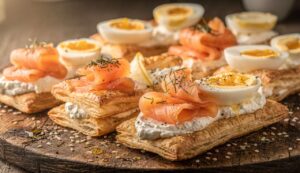 FIOCCHI di PASTA SFOGLIA con Salmone un Antipasto veloce