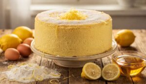 Chiffon cake al limone alta e soffice: il metodo per una mollica leggerissima
