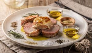 Filettino di suino intramezzato di prosciutto di Parma e tosone